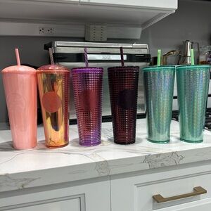 Starbucks Colorful Tumbler Set - Pink, Purple, Green